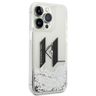 KARL LAGERFELD futerał do IPHONE 14 Pro KLHCP14LLBKLCS (Liguid Glitter Big KL Logo) srebrny na NearMe.pl