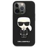 Karl Lagerfeld nakładka do iPhone 13 Pro Max 6,7&quot; KLHCP13XOKPK czarna hard case Saffiano Ikonik Karl`s Patch na NearMe.pl