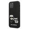 Karl Lagerfeld nakładka do iPhone 12 Mini 5,4" KLHCP12SPCUSKCBK czarna hard case Iconic Karl & Choupette na NearMe.pl