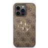 Guess PU 4G Metal Logo Case for iPhone 15 Pro Brown na NearMe.pl