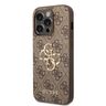 Guess PU 4G Metal Logo Case for iPhone 15 Pro Brown na NearMe.pl