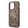 Guess PU 4G Metal Logo Case for iPhone 15 Pro Brown na NearMe.pl