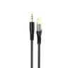 XO Clear kabel audio NB-R241A Lightning - jack 3,5mm 1,0 m czarny na NearMe.pl