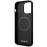 AMG nakładka do iPhone 14 Pro Max 6,7&quot; AMHMP14XOSDBK czarna hard case Leather Curved Lines MagSafe na NearMe.pl