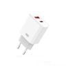 XO ładowarka sieciowa CE12 PD QC 3.0 20W 1x USB 1x USB-C biała + kabel USB-C - Lightning na NearMe.pl