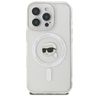 Karl Lagerfeld IML Karl Head Metal Frame MagSafe Case for iPhone 16 Pro Transparent na NearMe.pl