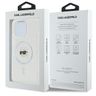 Karl Lagerfeld IML Karl Head Metal Frame MagSafe Case for iPhone 16 Pro Transparent na NearMe.pl