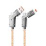 XO kabel NB276 4w1 USB-C - Lightning + USB - USB-C 60W 1,0m szary na NearMe.pl